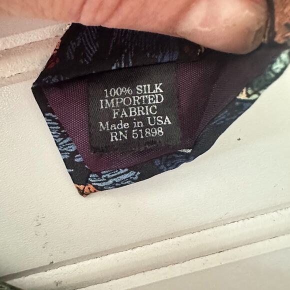 417 VAN HEUSEN Americana Series 2 Pc Silk Civil War Flag Tie Shiloh Rebel Yell - Picture 6 of 14